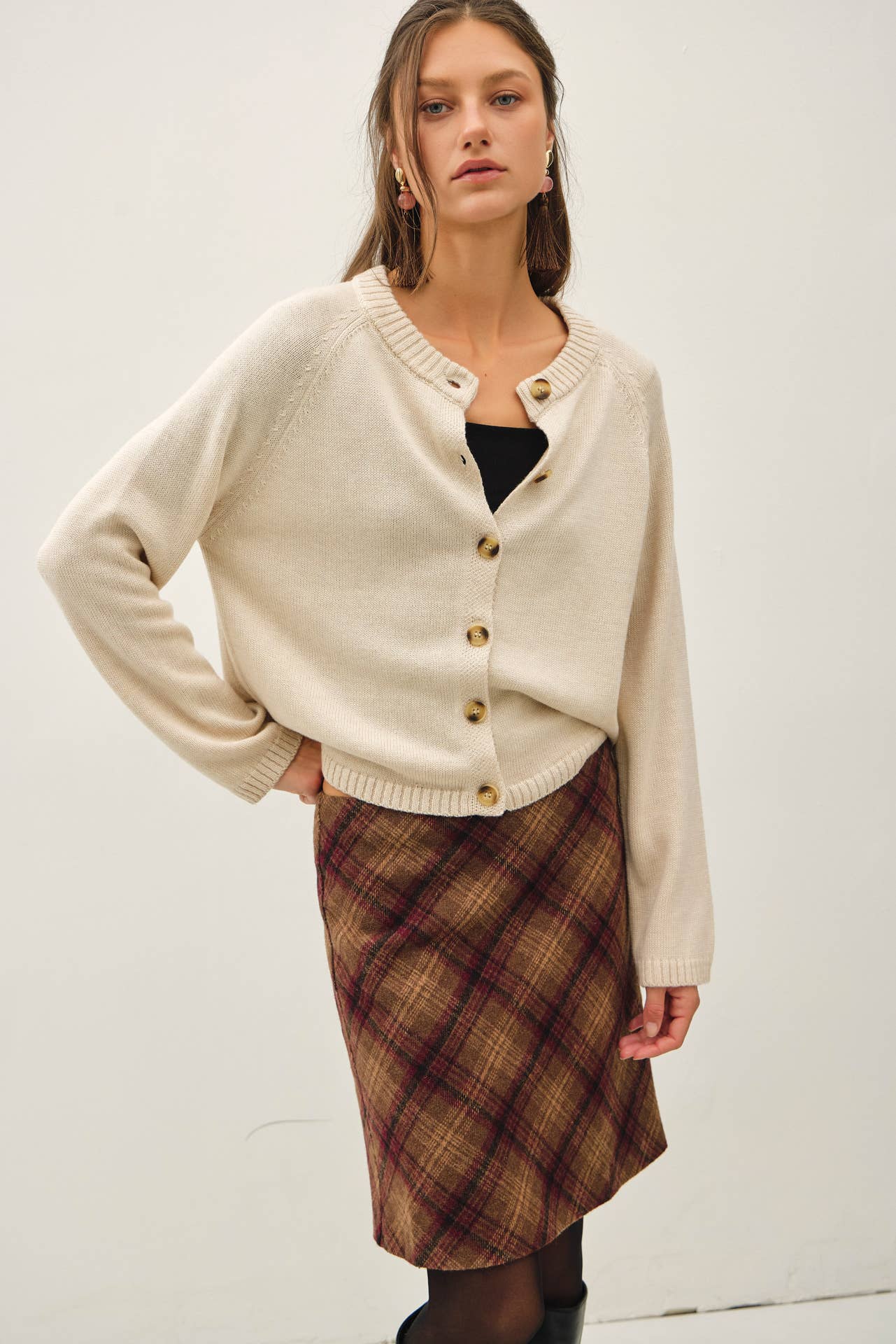 PLAID MINI SKIRT