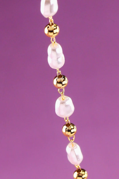 Bead & Rice Pearl Necklace