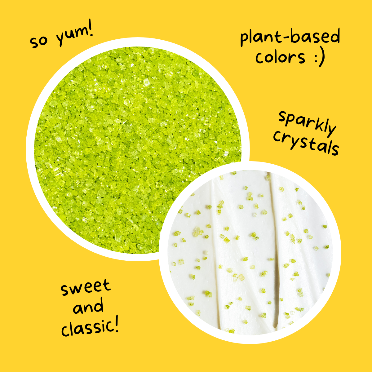 Supernatural Twinkles Sanding Sugar: Green