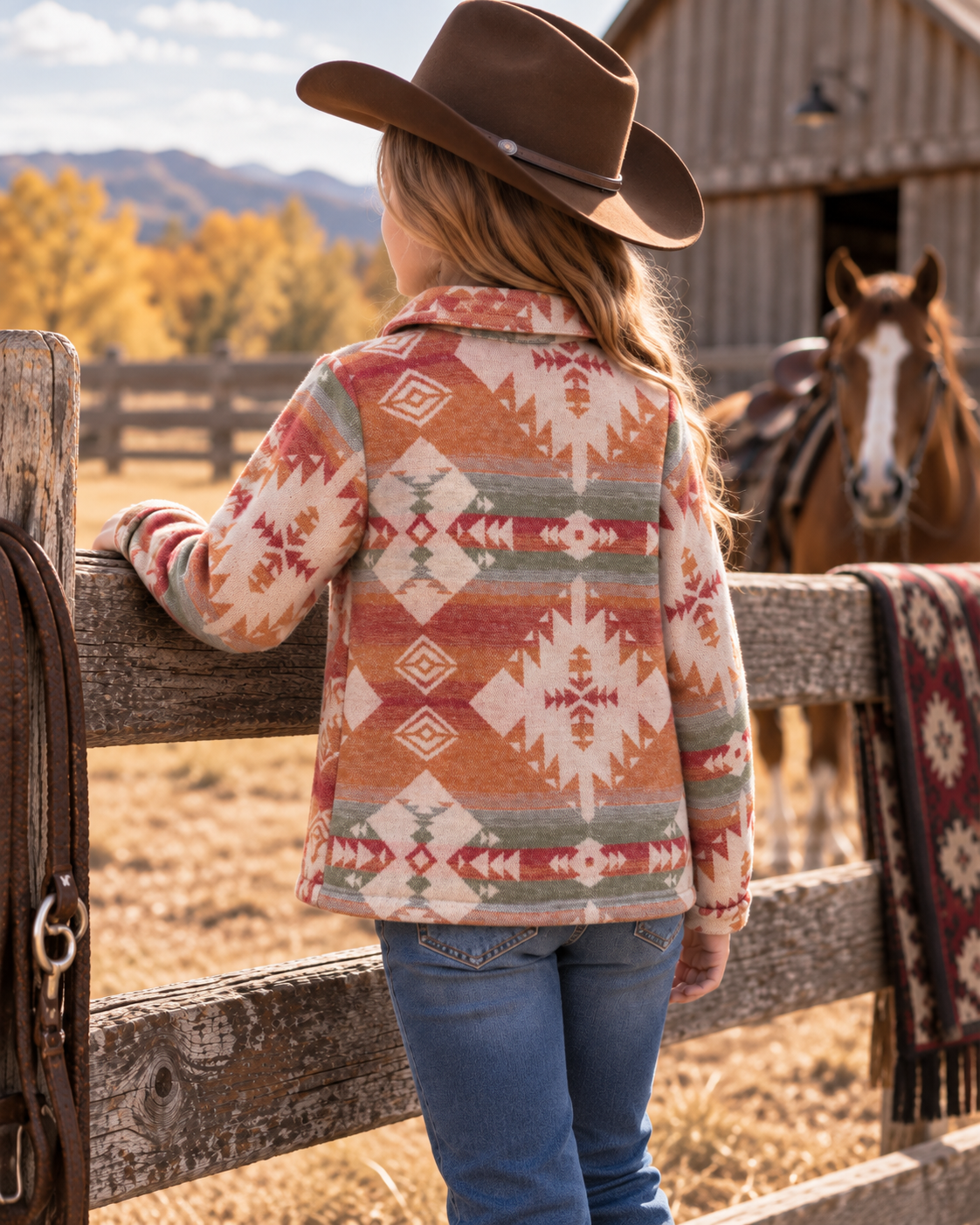 Girls’ Southwest Shacket
