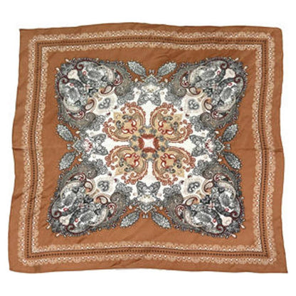 PAISLEY MEDALLION PRINT SILKY BANDANA