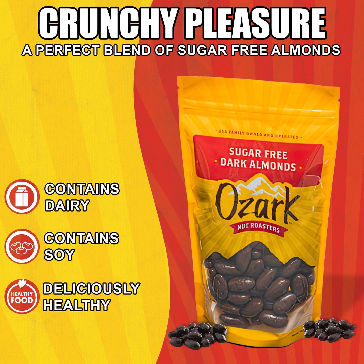 Ozark Sugar Free Dark Almonds