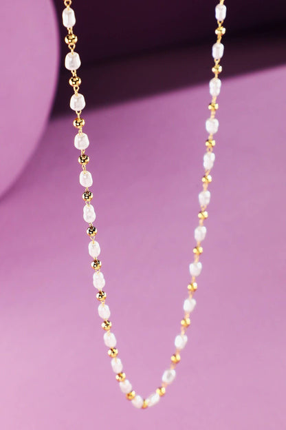 Bead & Rice Pearl Necklace