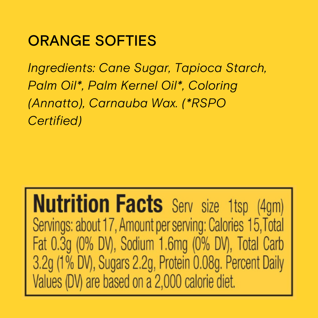 Supernatural Dye-Free Softies Sprinkles: Orange