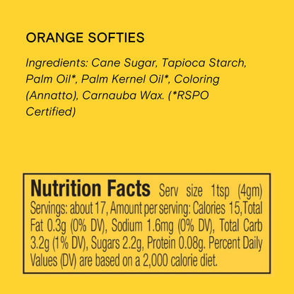 Supernatural Dye-Free Softies Sprinkles: Orange