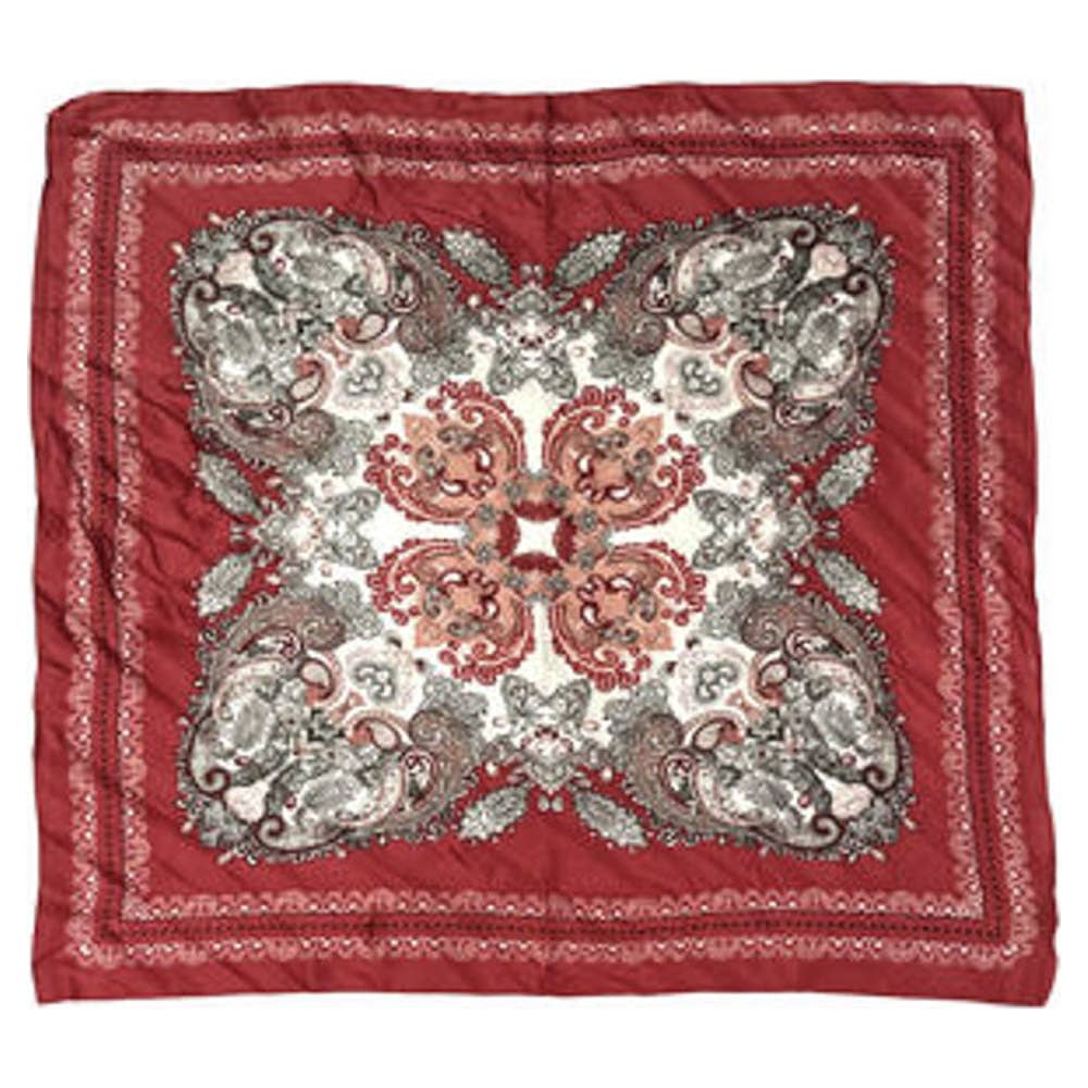 PAISLEY MEDALLION PRINT SILKY BANDANA