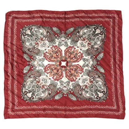 PAISLEY MEDALLION PRINT SILKY BANDANA