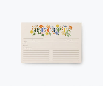 Mayfair Recipe Card