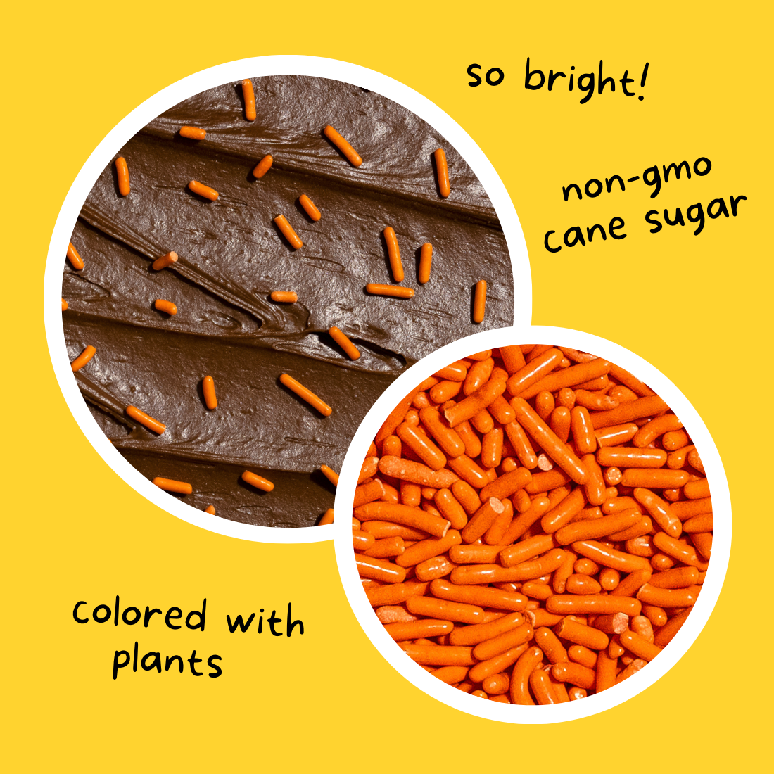 Supernatural Dye-Free Softies Sprinkles: Orange
