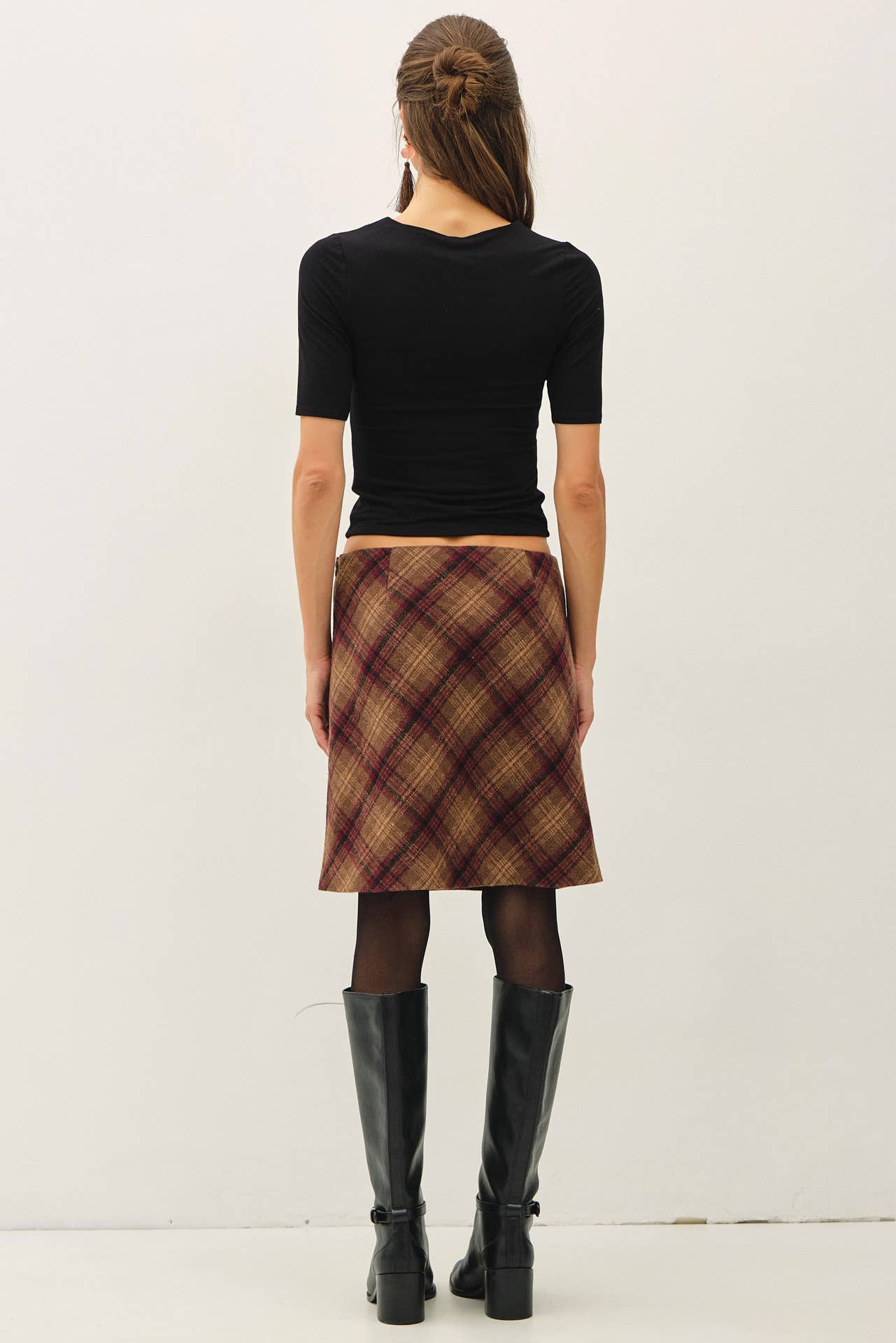 PLAID MINI SKIRT
