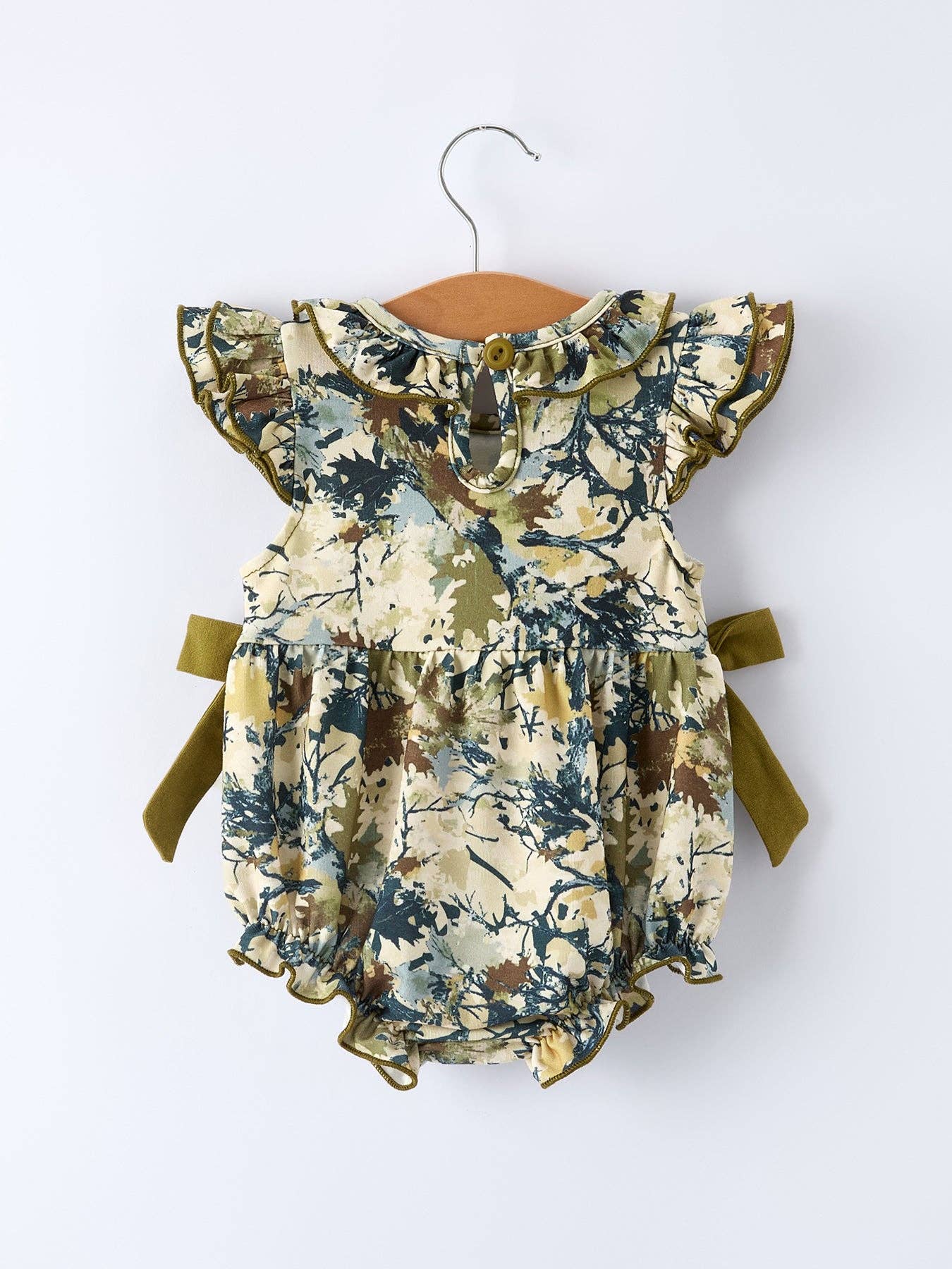 Camo Duck Smocked Romper