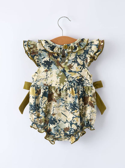 Camo Duck Smocked Romper