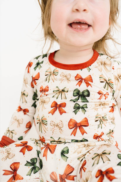 Holiday Bows Bamboo Set