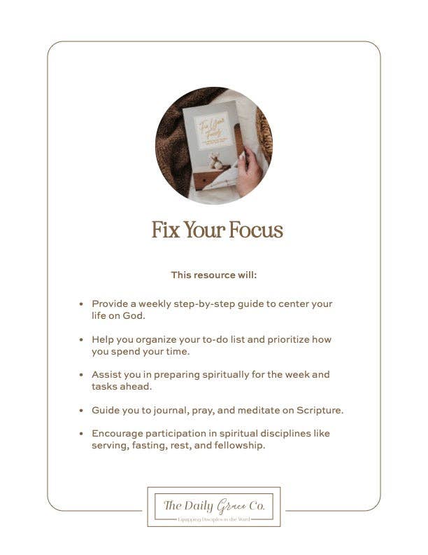 Fix Your Focus Guide Book