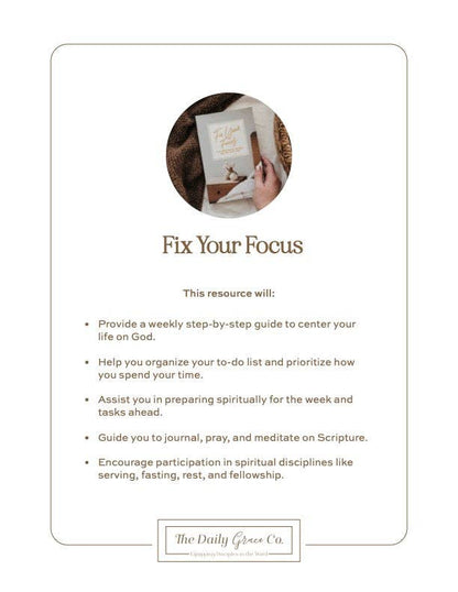Fix Your Focus Guide Book