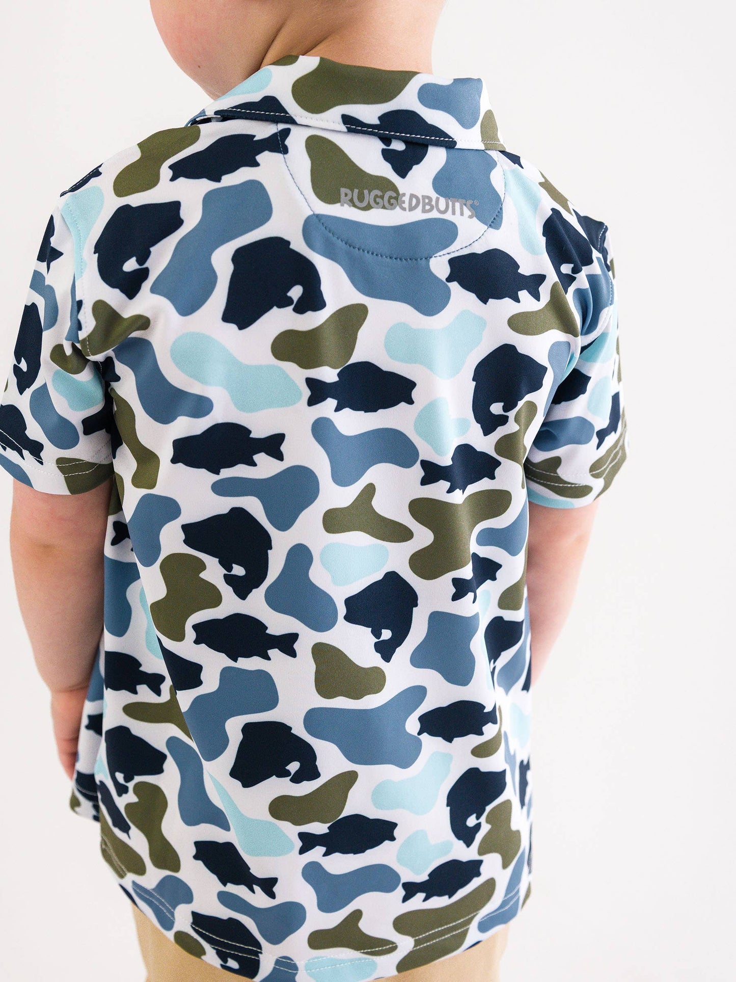 Fish Camo Catch Short Sleeve Performance Polo