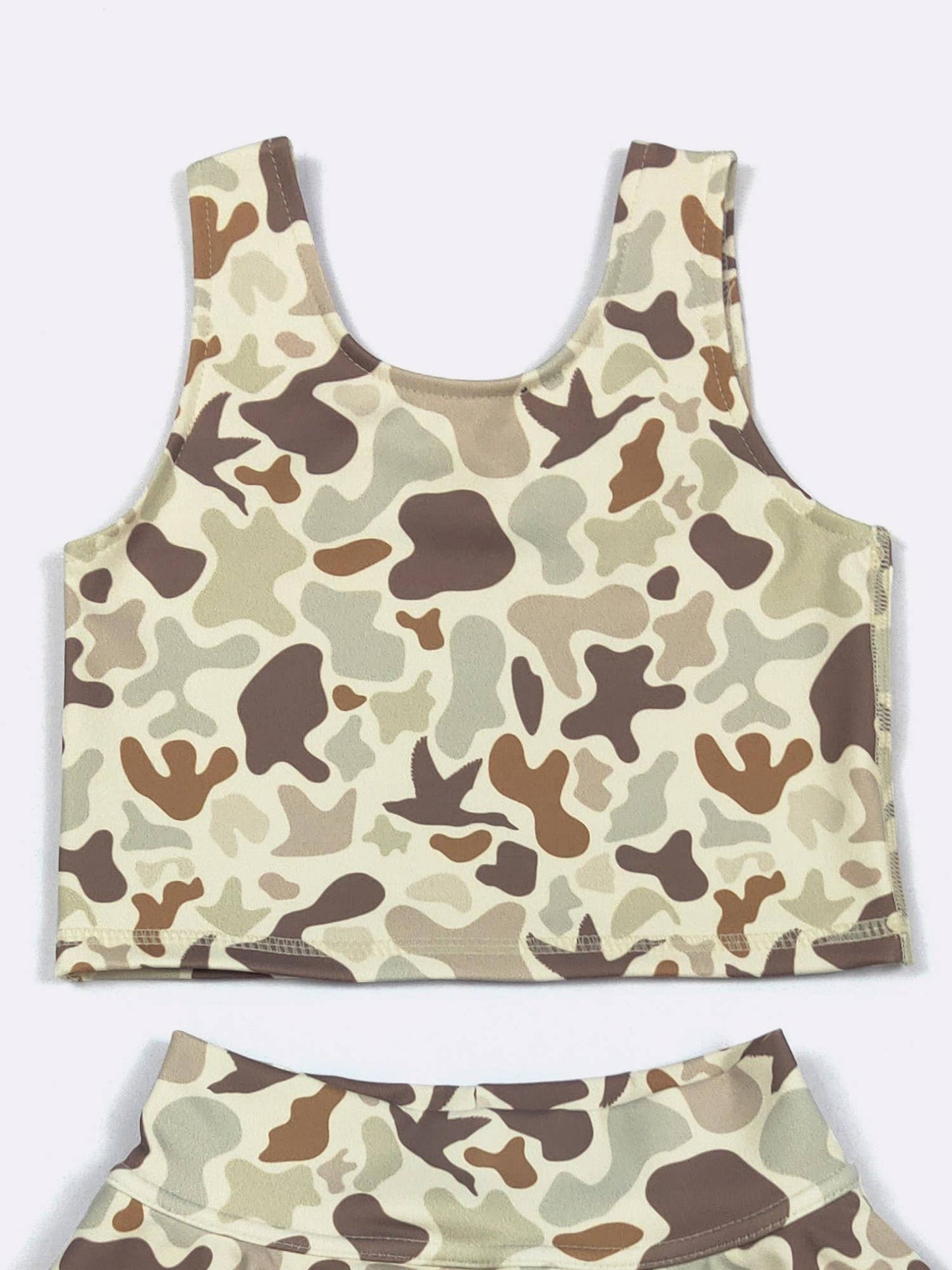 Muted Camo Girls Skort Set