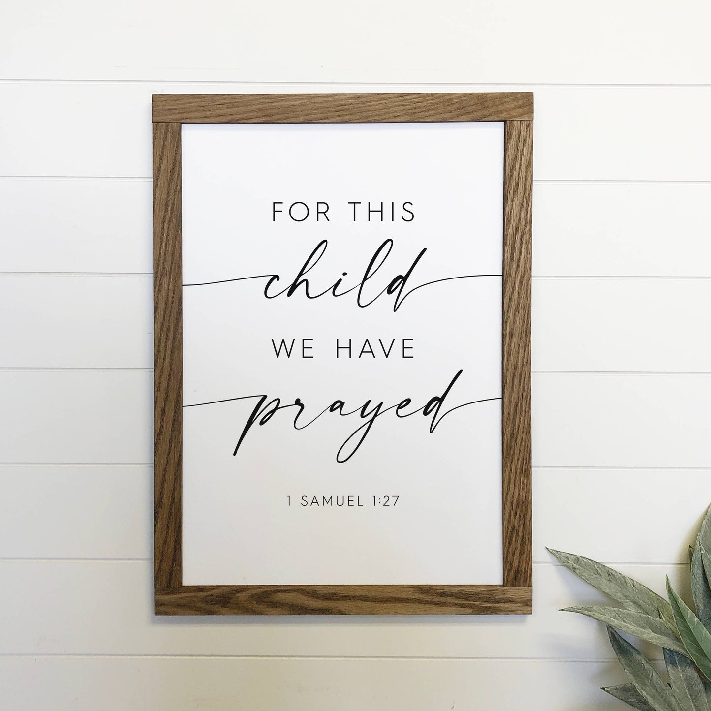 For This Child We Have Prayed Wall Art
