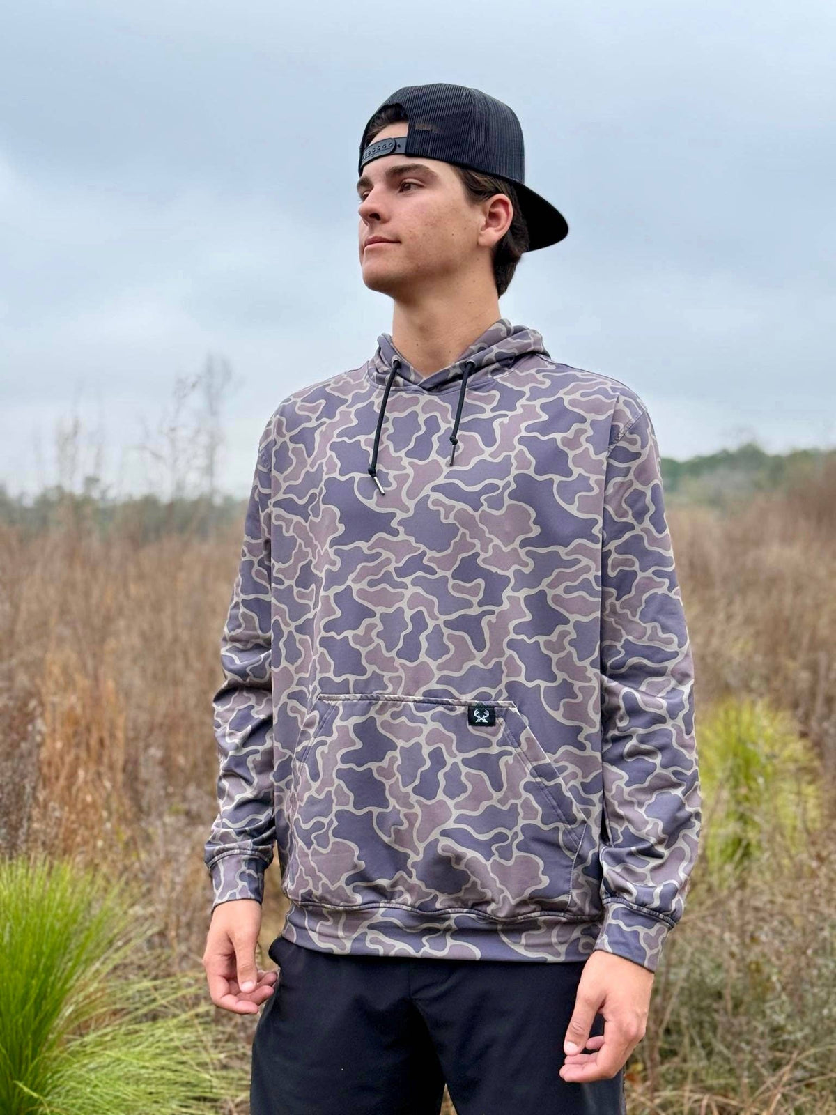 Woodland Camo Fleece Hoodie