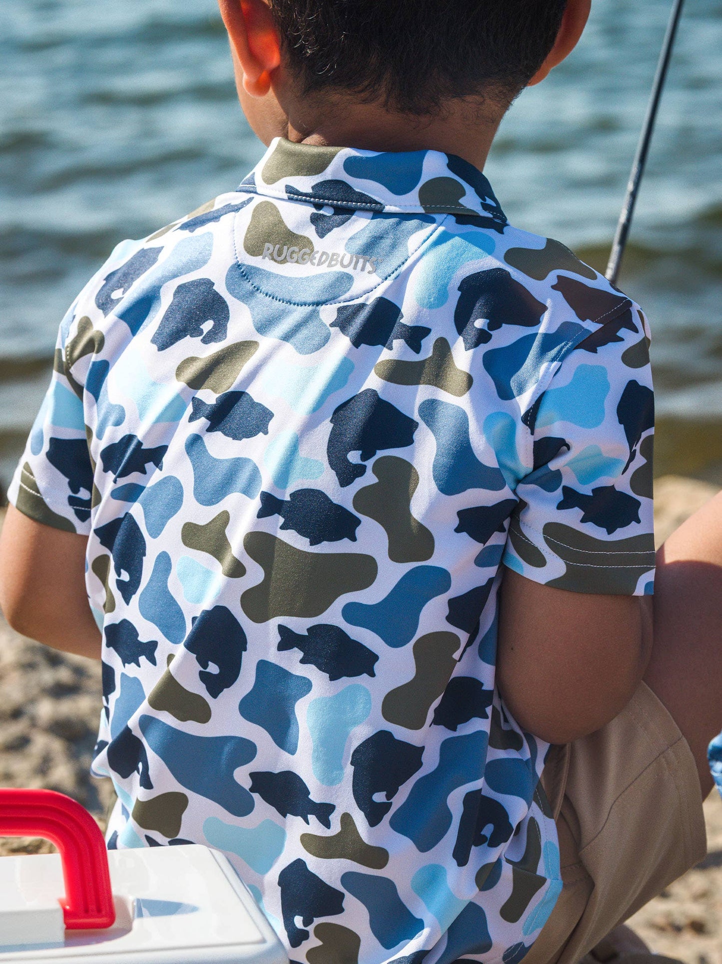 Fish Camo Catch Short Sleeve Performance Polo