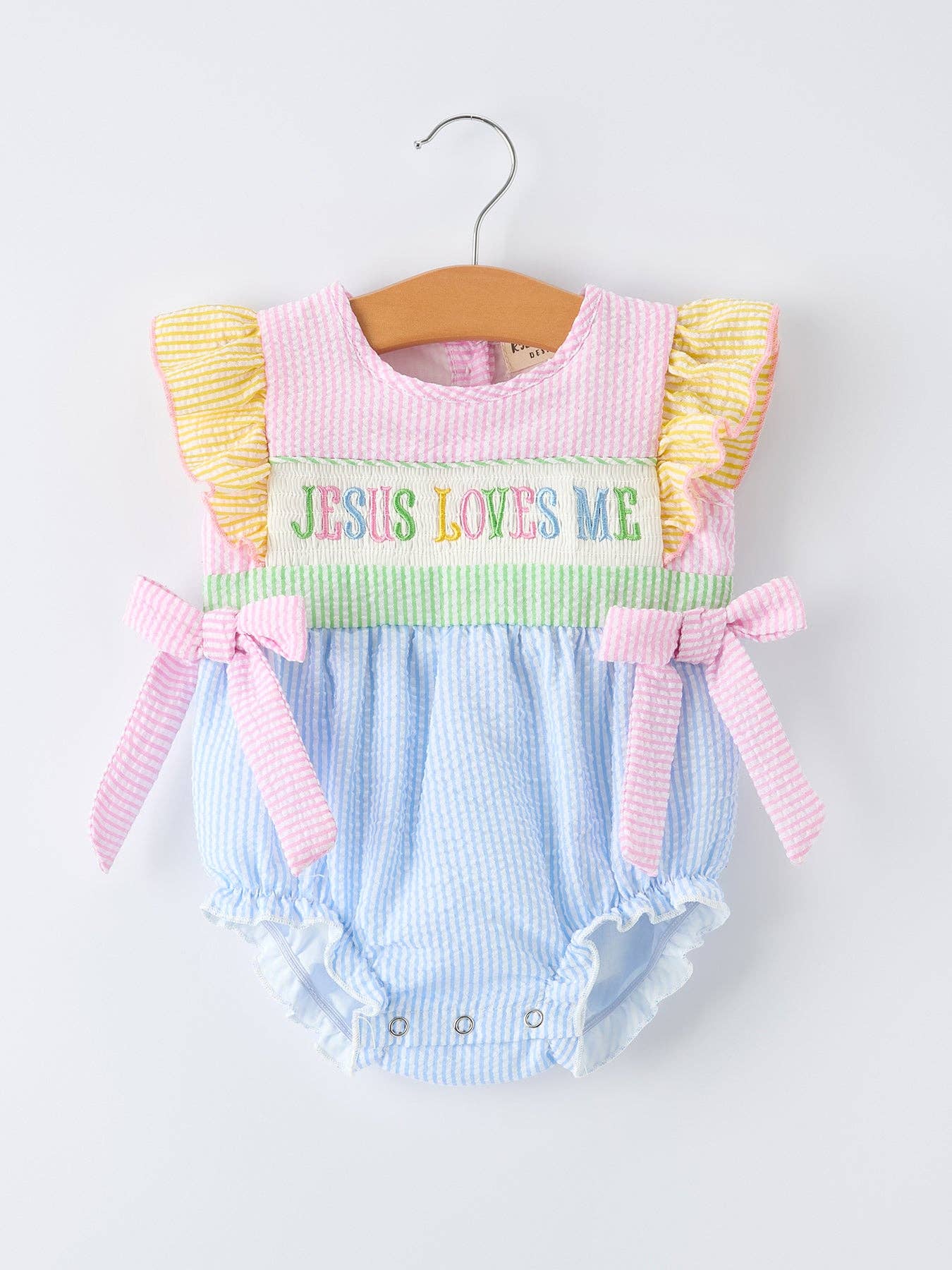 Jesus Loves Me Girls Romper