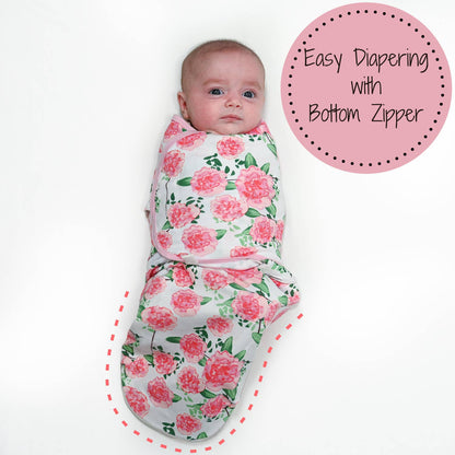 Velcro Newborn Rose Swaddle Sack