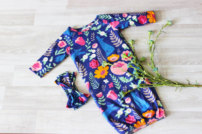 Infant Fox Gown and Headband