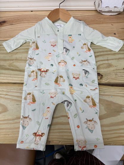Farm Faces Romper