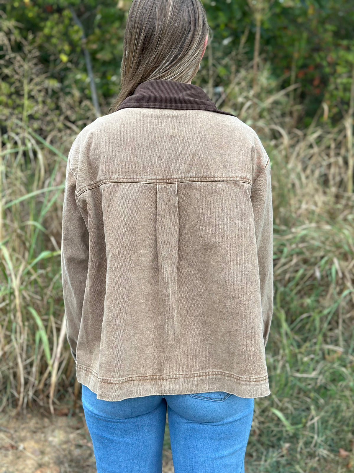 BROWN DENIM BARN JACKET