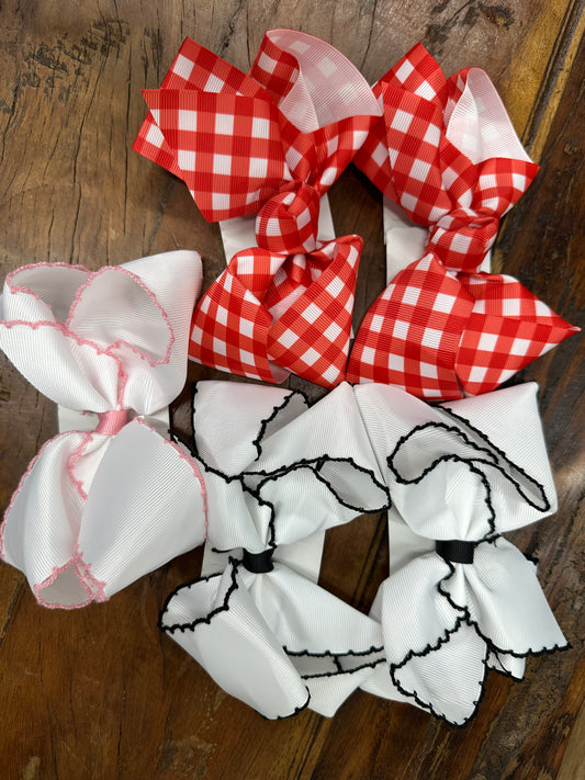 Medium Hair Bow-Multicolored