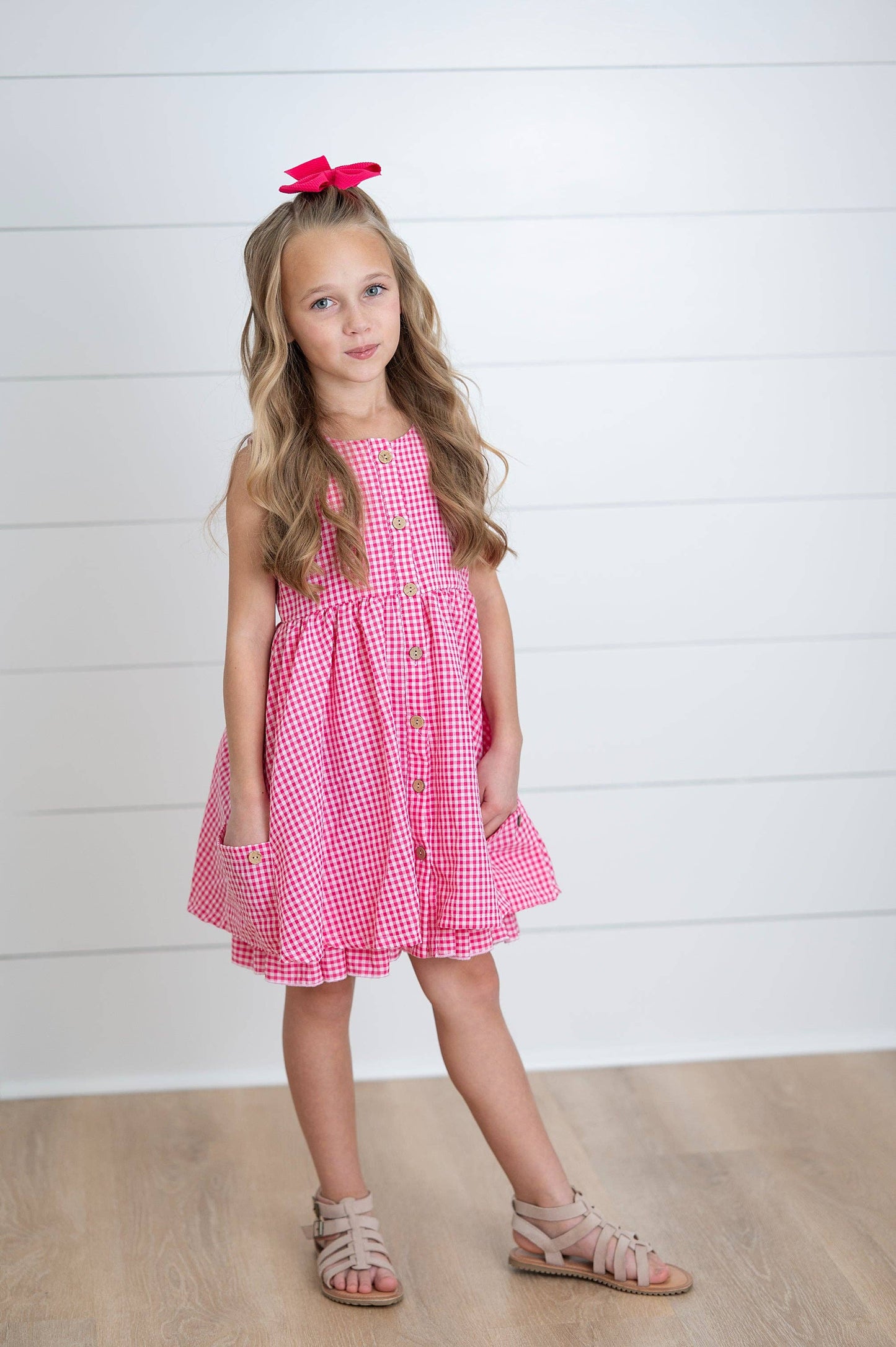 Gingham Pocket Summer Dress