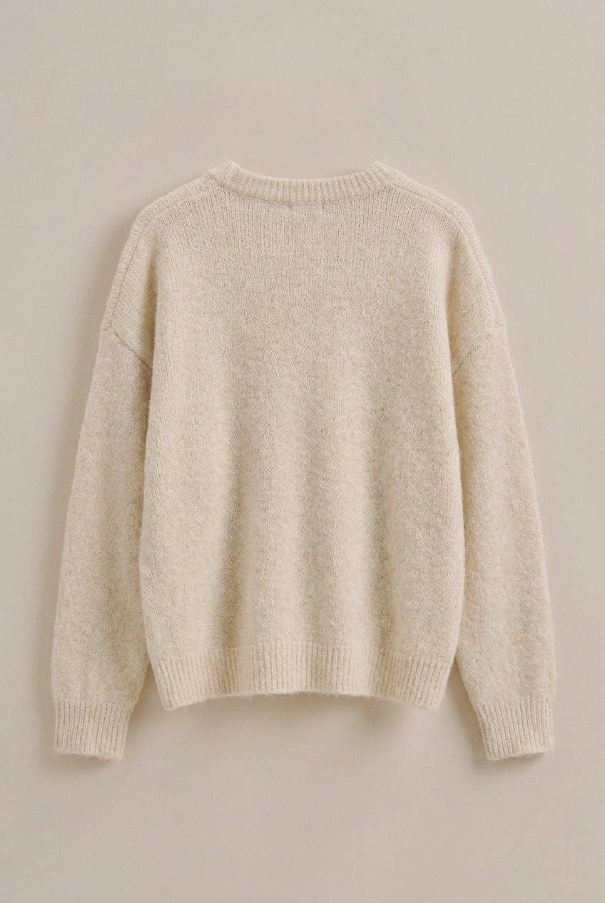 Intarsia Duck Family Knit Sweater