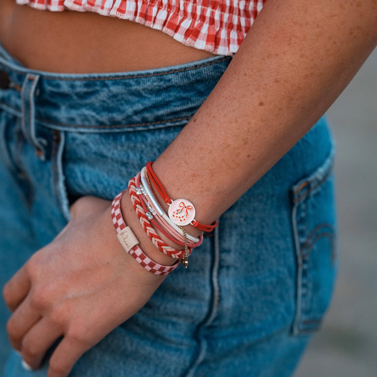 K’lani "Sweet" Pink Cherry Hair Tie Bracelets