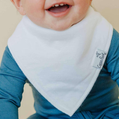 Baby Bandana Bibs - White Basics