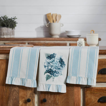 Ruffled Tea Towel Set of 3 19x28