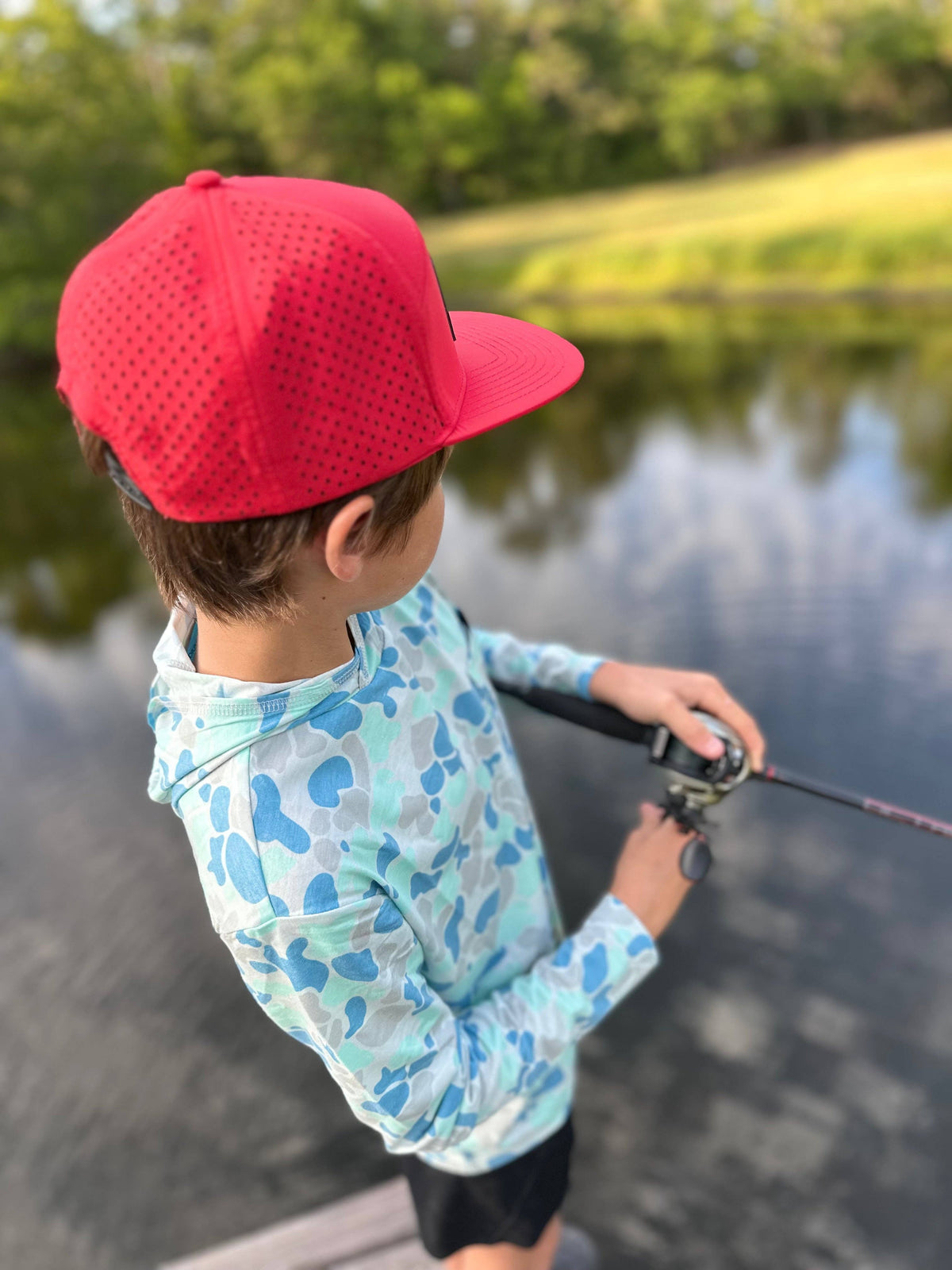 Tide Camo Youth Performance Hoodie