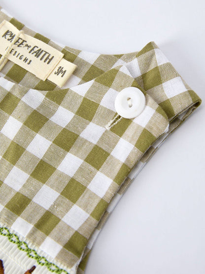 Fish Smocked Boy Romper
