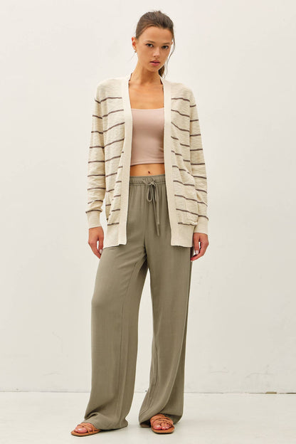 STRIPED CARDIGAN