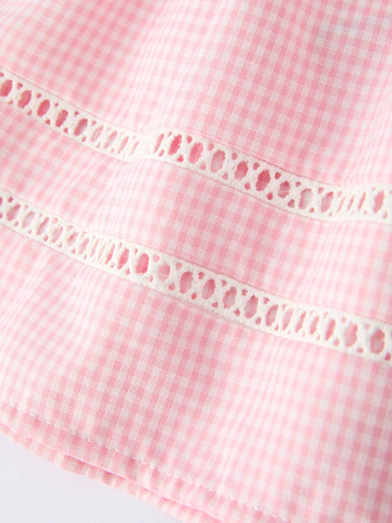 Pink Smocked Cross Girls Bloomer Set