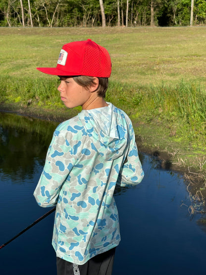 Tide Camo Youth Performance Hoodie