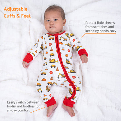 Bamboo Construction Zip Pjs