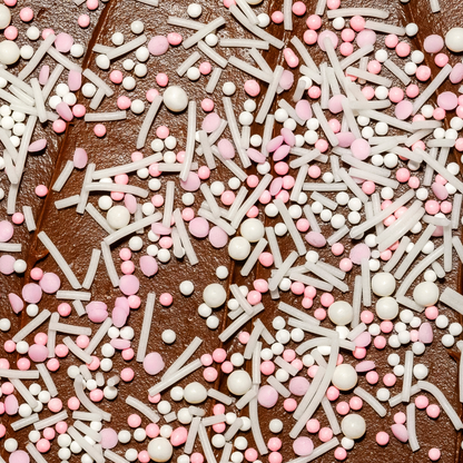 Supernatural Dye-Free Pink Pop! Nonpareils Sprinkles