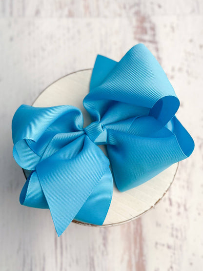 Texas Size Grosgrain Hair Bow - Alligator Clip - 6.5"