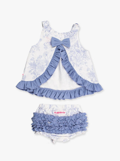 Periwinkle Butterfly Bloomer Set