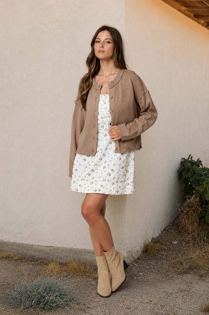 Button Down Knit Cardigan