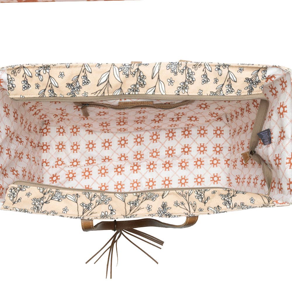 Myra Brookside Weekender Bag in Warm Tan