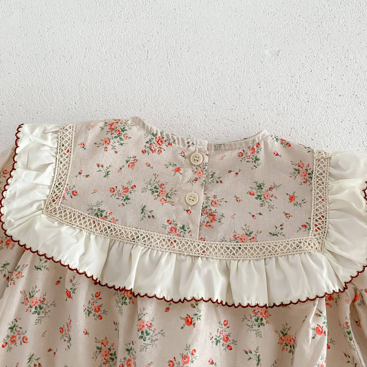 Vintage Floral Romper Set