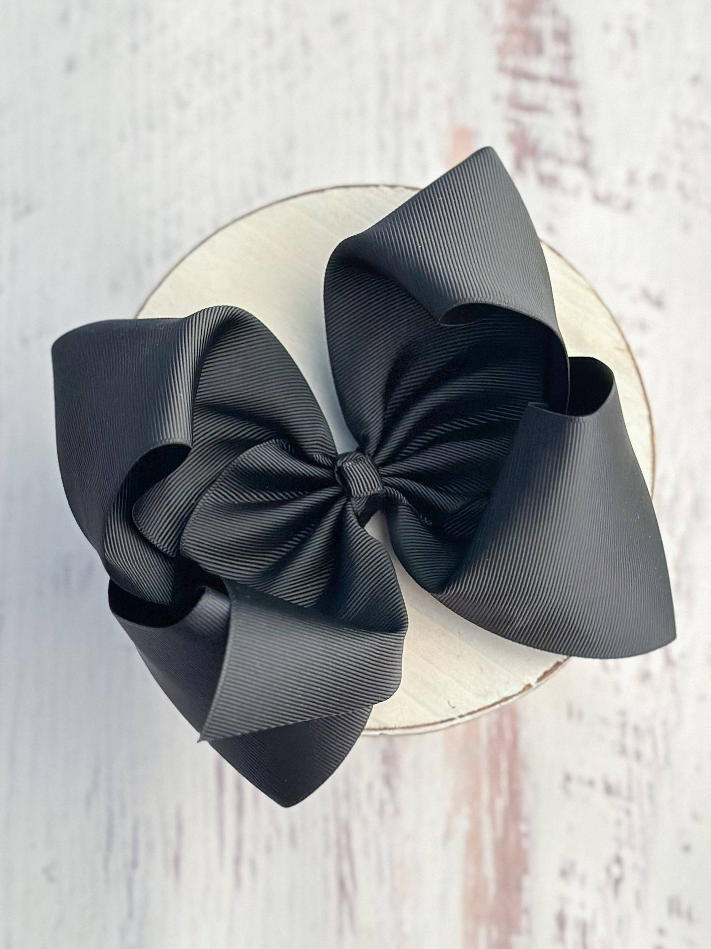 Texas Size Grosgrain Hair Bow - Alligator Clip - 6.5"