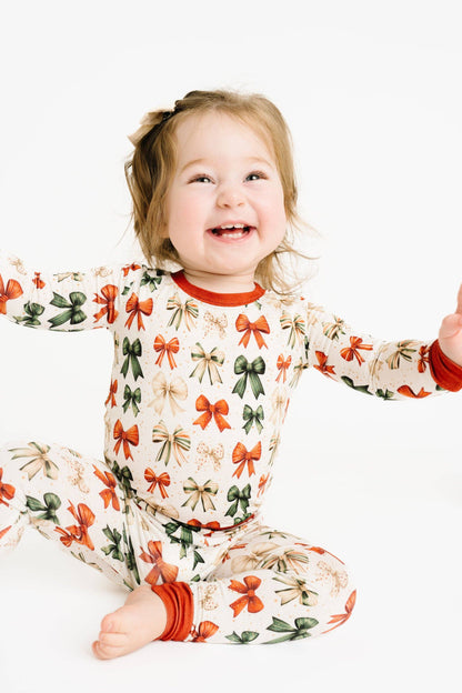 Holiday Bows Bamboo Set