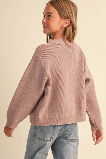 TWEEN GIRLS BOW SWEATER
